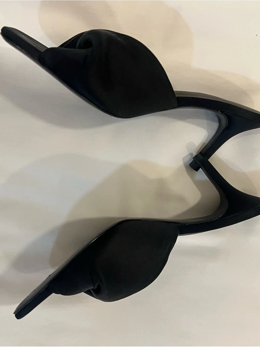 Reformation Gracie Twist Satin Kitten Heels - worn once